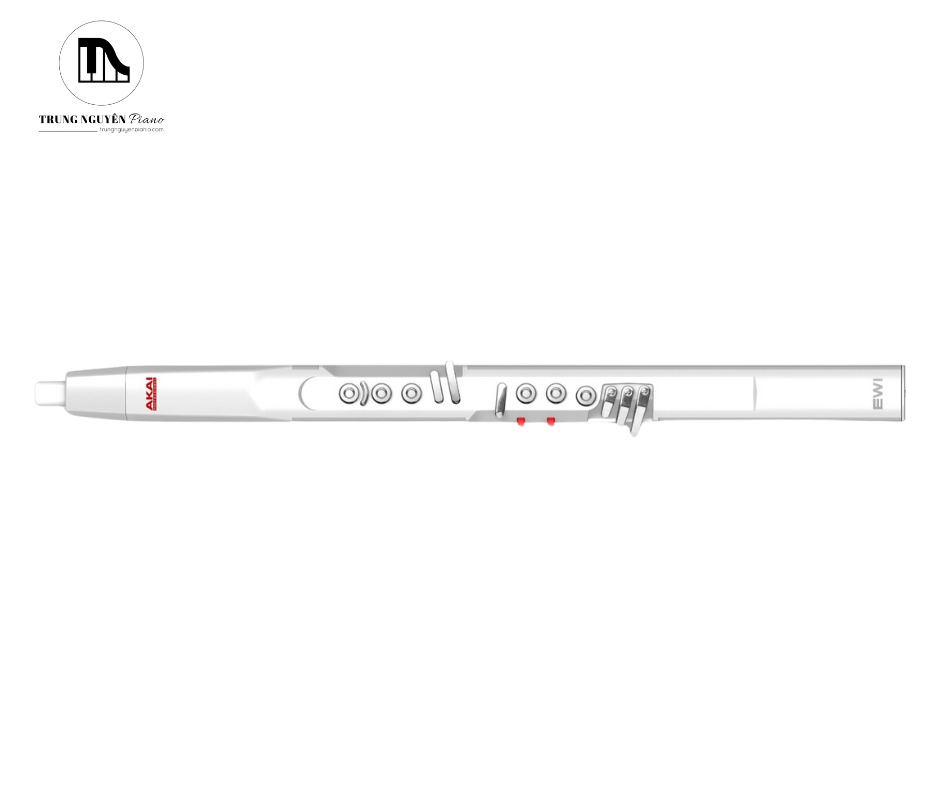Sáo điện tử EWI5000W 7 Mặt trước Akai EWI5000W với hệ thống phím cảm ứng, con lăn quãng tám và cảm biến điều khiển biểu cảm