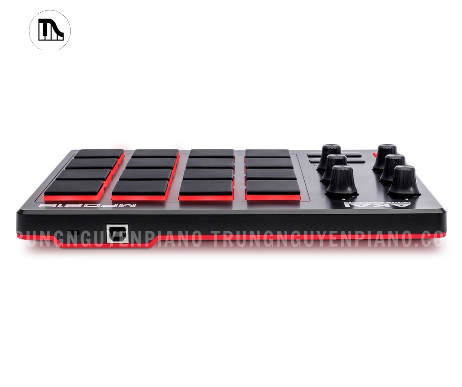 Thiết kế mỏng gọn của Akai MPD218, dễ bố trí trong mọi setup làm nhạc di động