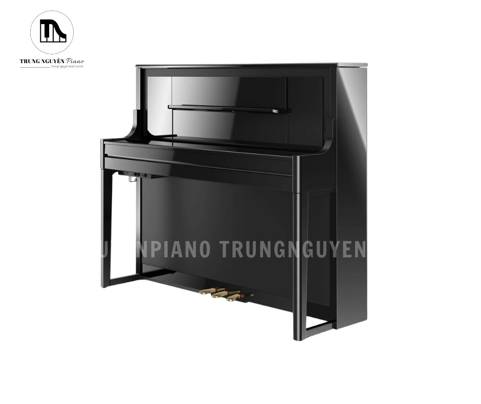 Piano Điện Roland LX708 3 Thiết kế tủ đứng nguyên khối của Roland LX708, tạo cảm giác chắc chắn và đẳng cấp flagship