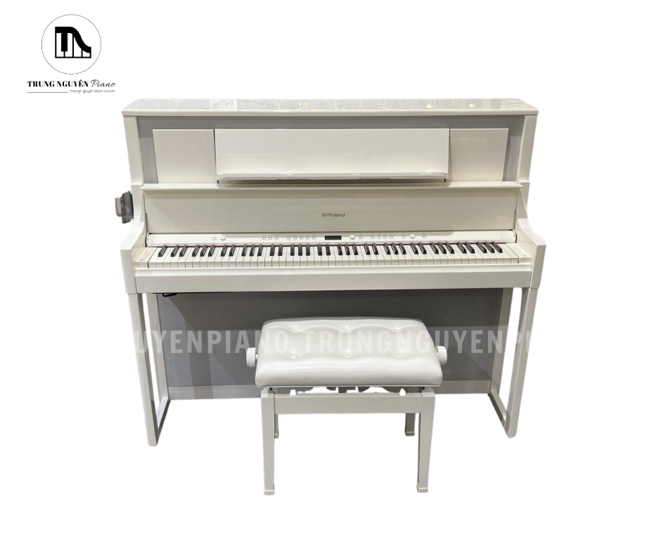 Piano Điện Roland LX708 5 Roland LX708 màu trắng đi kèm ghế đồng bộ, hoàn thiện tổng thể cho không gian luyện tập chuyên nghiệp