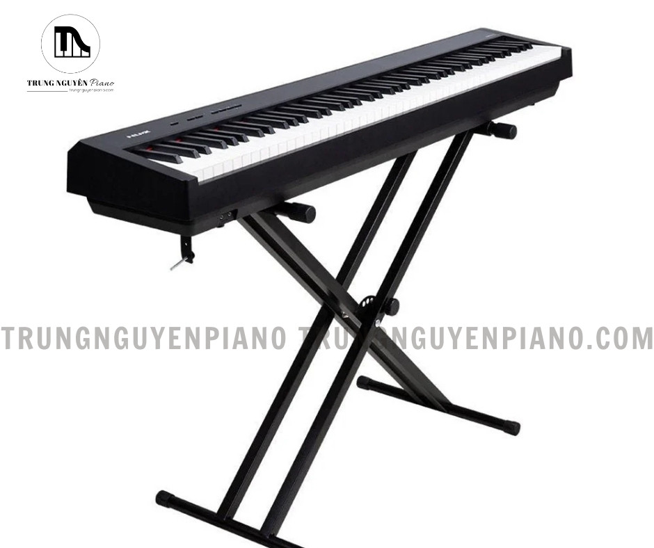 NUX NPK-10 khi kết hợp cùng chân chữ X cho thấy khả năng lắp đặt linh hoạt và tư thế chơi ổn định