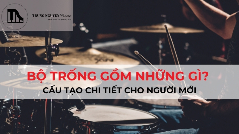 Bộ trống gồm những gì? Cấu tạo cơ bản cho người mới bắt đầu