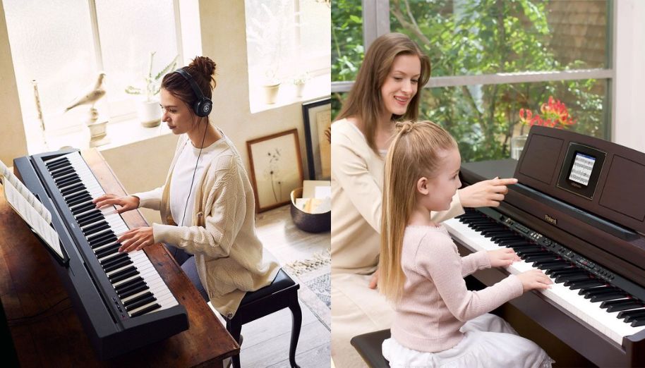 Lưu ý sử dụng piano đúng quy trình và trẻ em nên có người lớn hướng dẫn