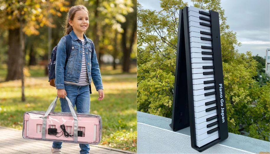 Người dùng dễ dàng mang đàn piano gấp gọn bằng túi đựng khi ra ngoài