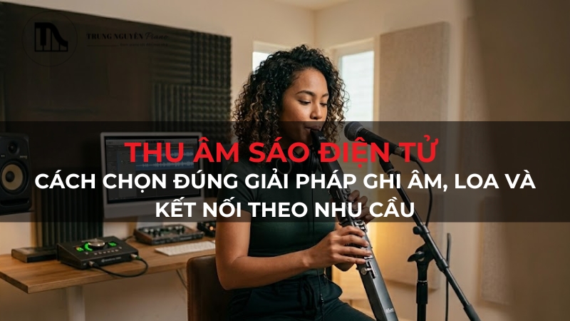 Hướng dẫn thu âm sáo điện tử, chọn thiết bị và kết nối tối ưu