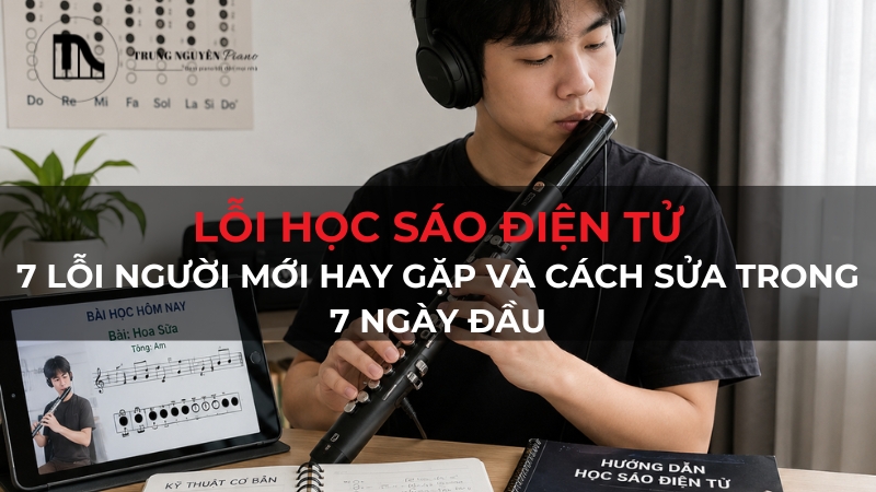 7 lỗi học sáo điện tử người mới hay gặp và cách khắc phục