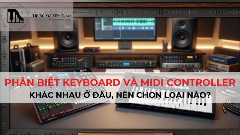 Phân biệt Keyboard Và MIDI Controller từ A-Z cho người mới