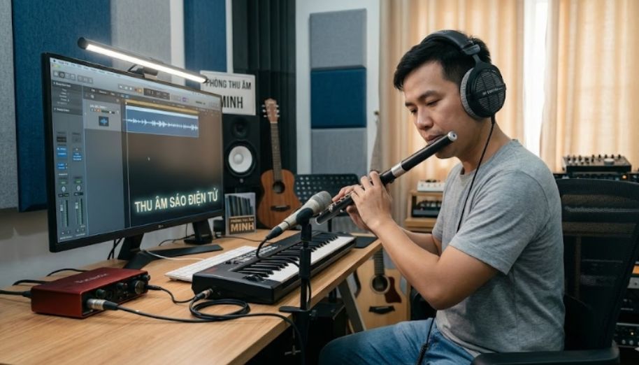 Hướng dẫn thu âm sáo điện tử, chọn thiết bị và kết nối tối ưu 5 Kết nối không dây tiện ở tính di động và giảm rườm rà dây cắm khi thu câm sáo điện tử